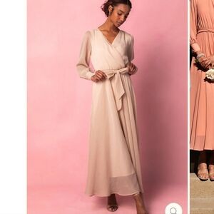 Ivy City Co. Andie dress in Champagne, size Medium